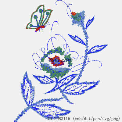 svg矢量绣花图下载