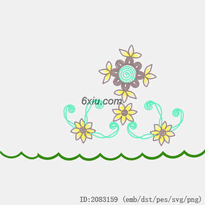 svg矢量绣花图下载