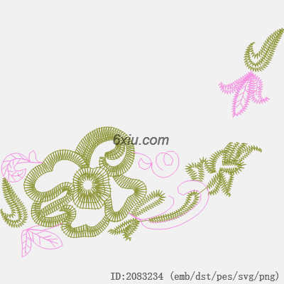 svg矢量绣花图下载