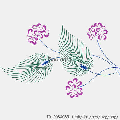 svg矢量绣花图下载
