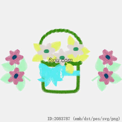 svg矢量绣花图下载