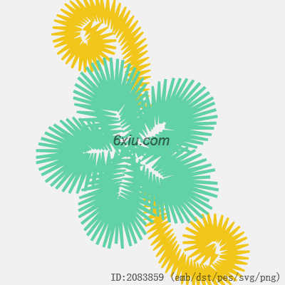 svg矢量绣花图下载