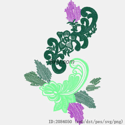 svg矢量绣花图下载