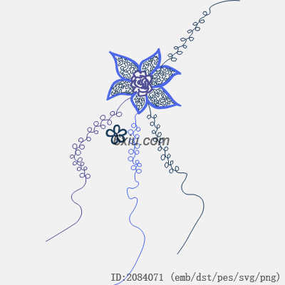 svg矢量绣花图下载