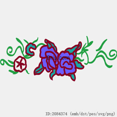 svg矢量绣花图下载