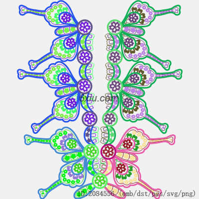 svg矢量绣花图下载
