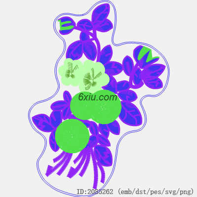 svg矢量绣花图下载
