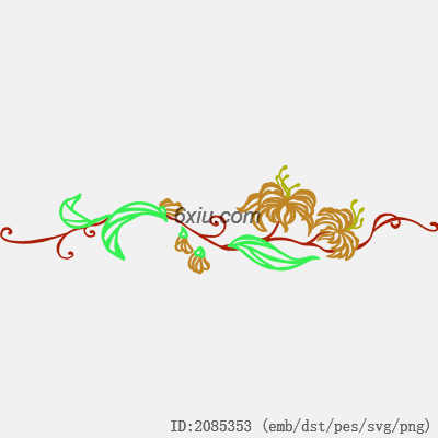 svg矢量绣花图下载
