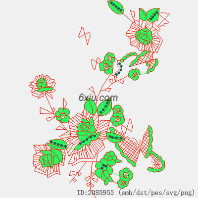 svg矢量绣花图下载