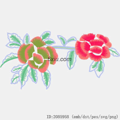 svg矢量绣花图下载