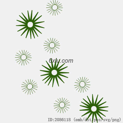 svg矢量绣花图下载