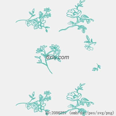 svg矢量绣花图下载