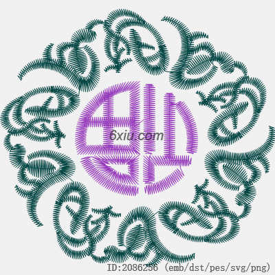 svg矢量绣花图下载