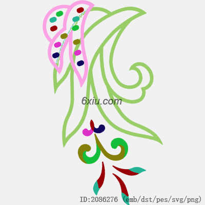 svg矢量绣花图下载