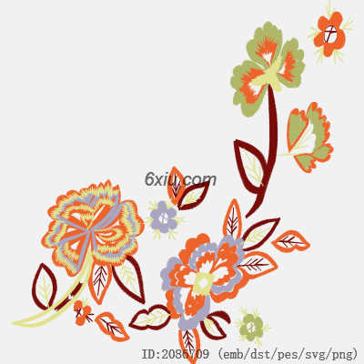 svg矢量绣花图下载