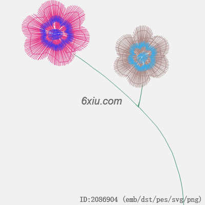 svg矢量绣花图下载