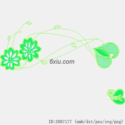 svg矢量绣花图下载