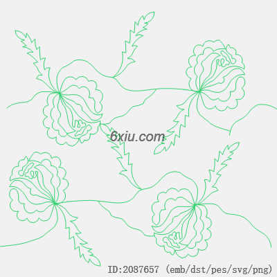 svg矢量绣花图下载