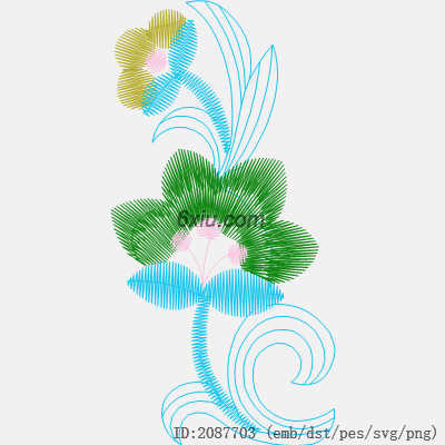 svg矢量绣花图下载