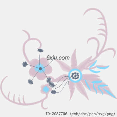 svg矢量绣花图下载
