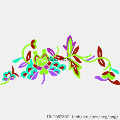 svg矢量绣花图下载
