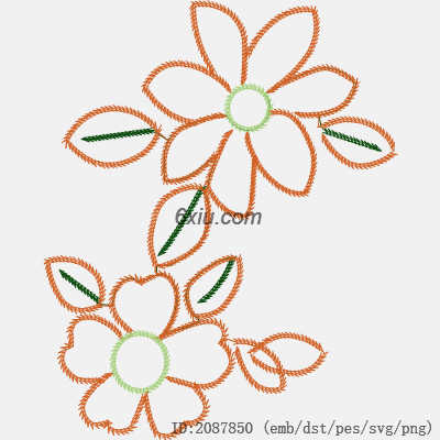 svg矢量绣花图下载