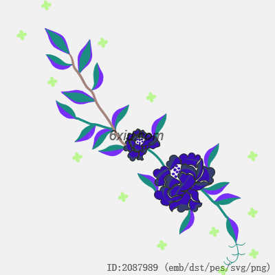 svg矢量绣花图下载