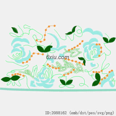 svg矢量绣花图下载