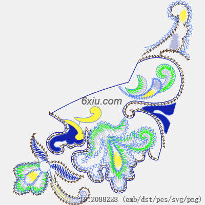 svg矢量绣花图下载