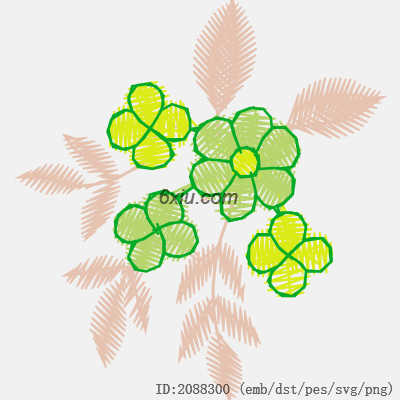 svg矢量绣花图下载