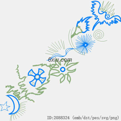 svg矢量绣花图下载