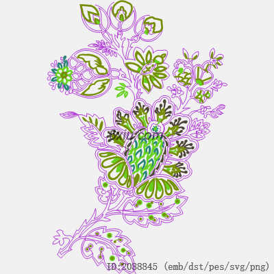 svg矢量绣花图下载