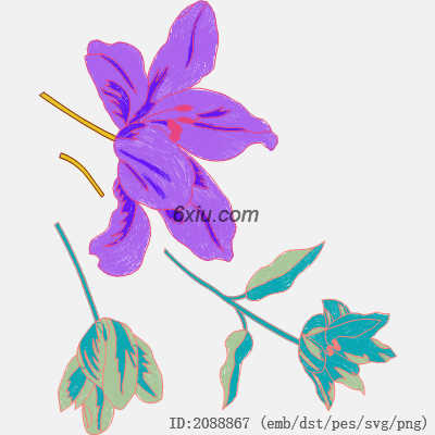 svg矢量绣花图下载