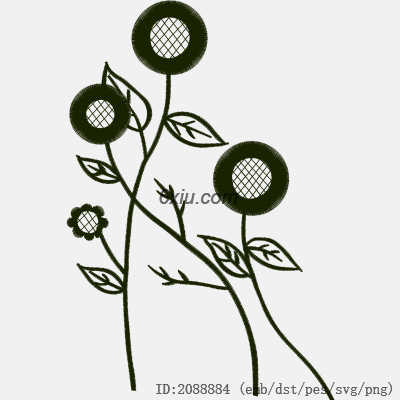 svg矢量绣花图下载