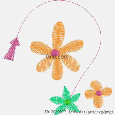 svg矢量绣花图下载