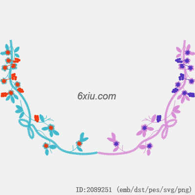 svg矢量绣花图下载