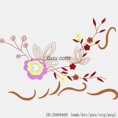 svg矢量绣花图下载