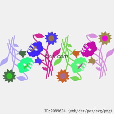svg矢量绣花图下载