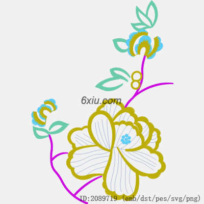 svg矢量绣花图下载