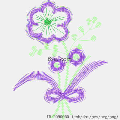 svg矢量绣花图下载
