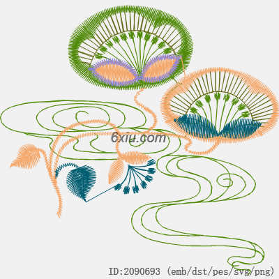 svg矢量绣花图下载