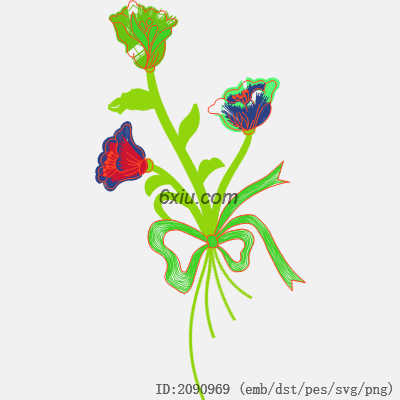 svg矢量绣花图下载