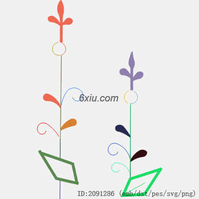 svg矢量绣花图下载