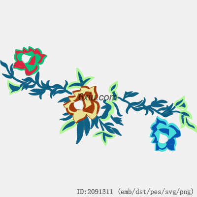 svg矢量绣花图下载