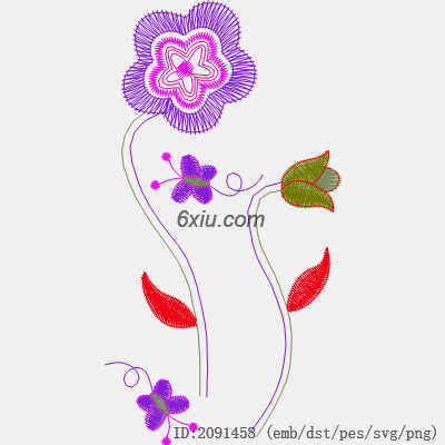 svg矢量绣花图下载