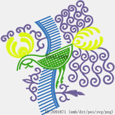 svg矢量绣花图下载