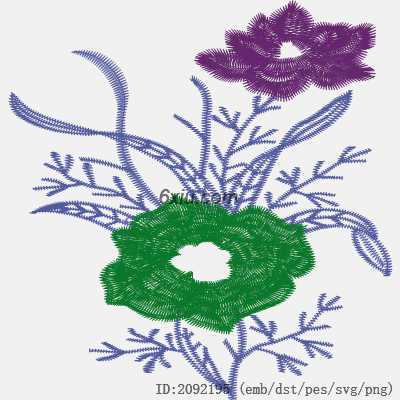 svg矢量绣花图下载