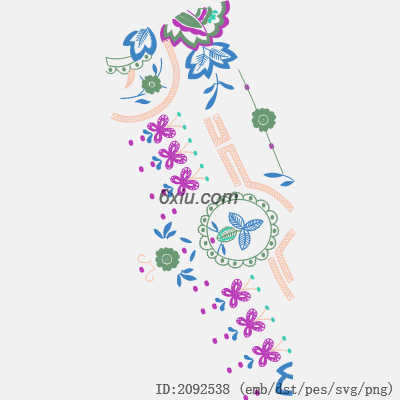svg矢量绣花图下载