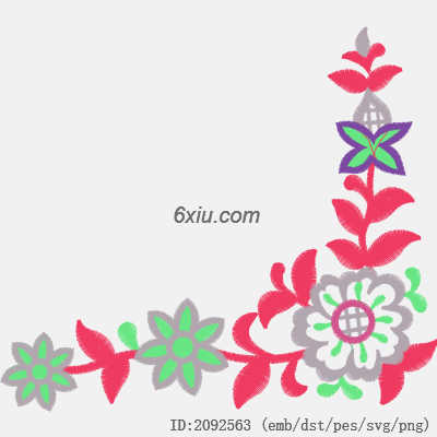 svg矢量绣花图下载