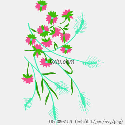 svg矢量绣花图下载